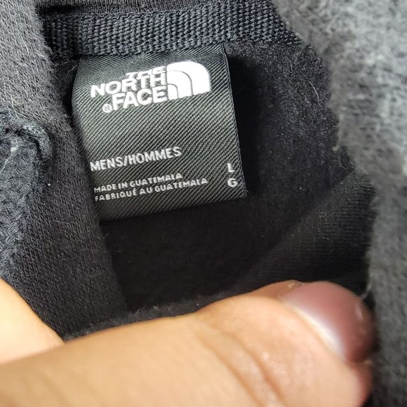 The North Face Mens Large Black Sweatshirt Pullover Hoodie Geo NSE Athletic - Picture 3 of 12